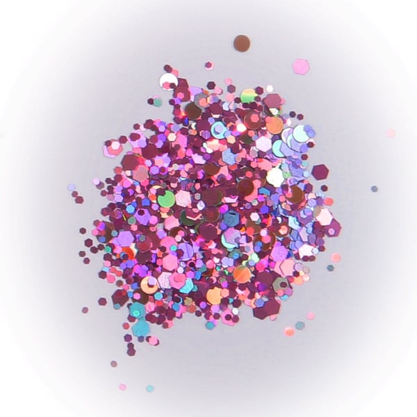 Kynsien glitter - Mix - Purple rain - 8ml - Glitter