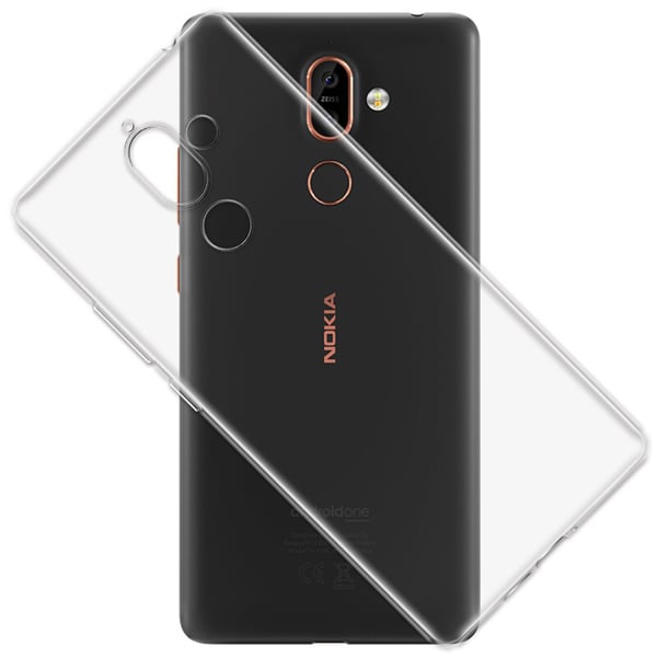 Transparent Silikon TPU-Skal till Nokia 7 Plus