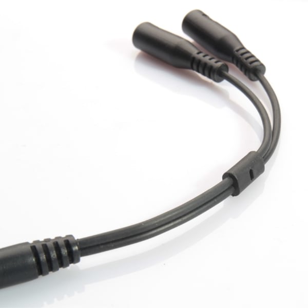 3,5 mm stereolyd mannlig til kvinnelig hodetelefon og mikrofonsplitteradapter