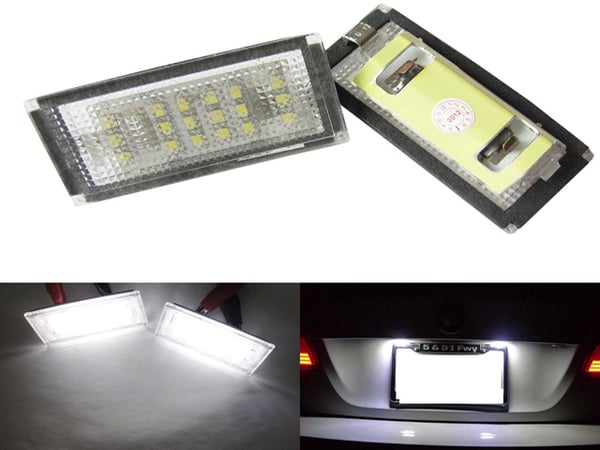 BMW E46 1998 - 2003 2D Led skyltbelysning 6000k styling
