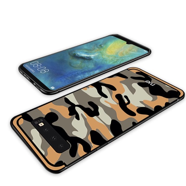 NXE Samsung Galaxy S10 TPU Deksel - Kamuflasje - Gul