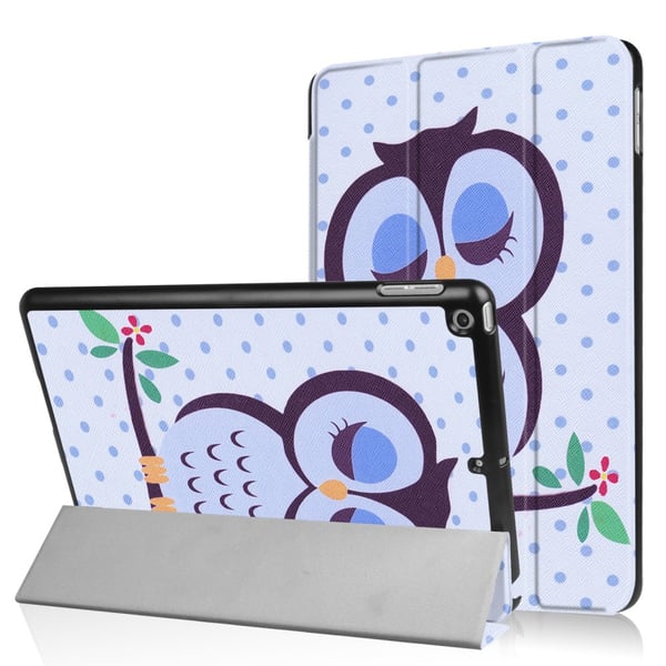 Til iPad 9.7 (2018)/9.7 (2017) Trifoldet stativetui - Napping Owl