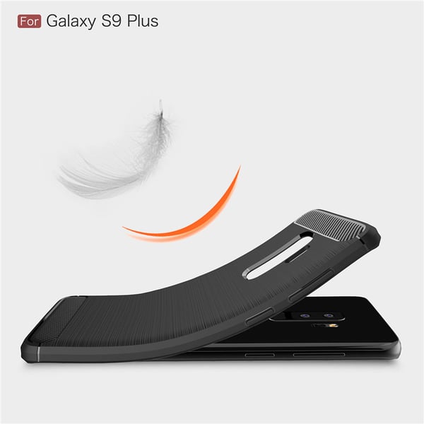 SKALO Samsung S9 Plus Armor Carbon Stöttåligt TPU-skal
