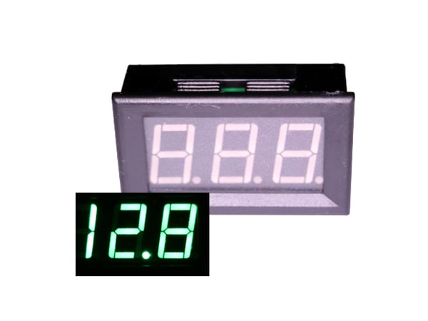 Amperemätare 10A DC med Digital grön display amp