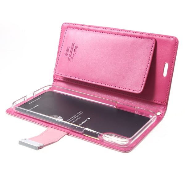 Mercury GOOSPERY Rich Diary til iPhone XS Max - Rosa