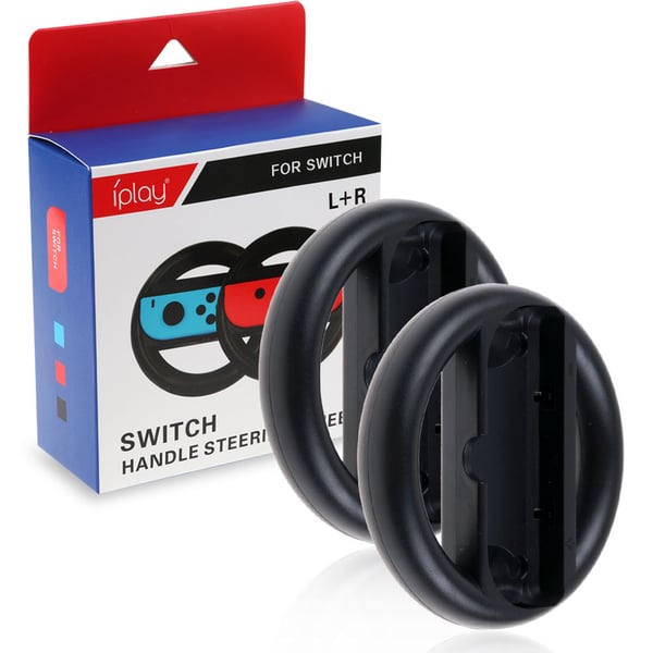 Svart Joy-Con Wheel 2stk Kompatibel med Nintendo Switch