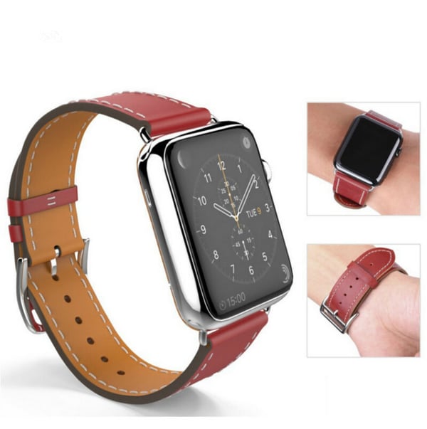 Ægte læder armbånd til Apple Watch 38mm