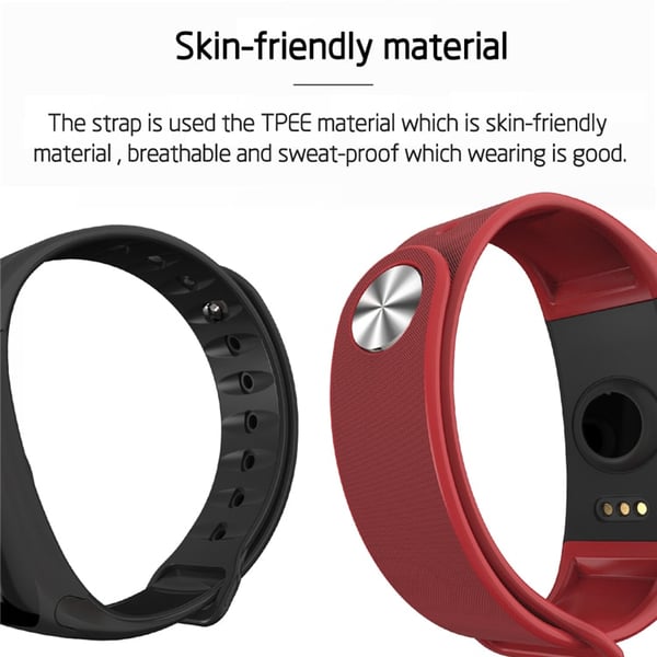 F1 Plus WearFit Aktivitetsarmbånd med Fargedisplay - Blå