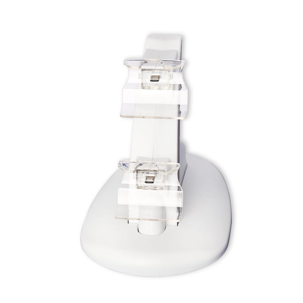 Hvit ladestativ forankringsstasjon for Xbox One S-kontroller