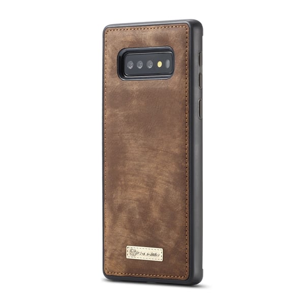 CASEME Samsung Galaxy S10 Retro Lær Lommebok - deksel - Brun