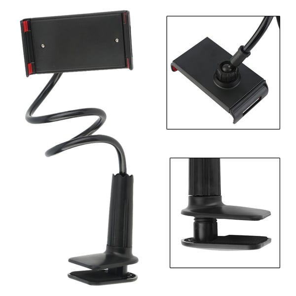 Universal Lazy Bracket iPad - matkapuhelimen tablet - tietokoneelle - musta