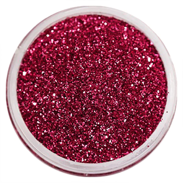Nagelglitter - Finkornigt - Hallonröd - 8ml - Glitter