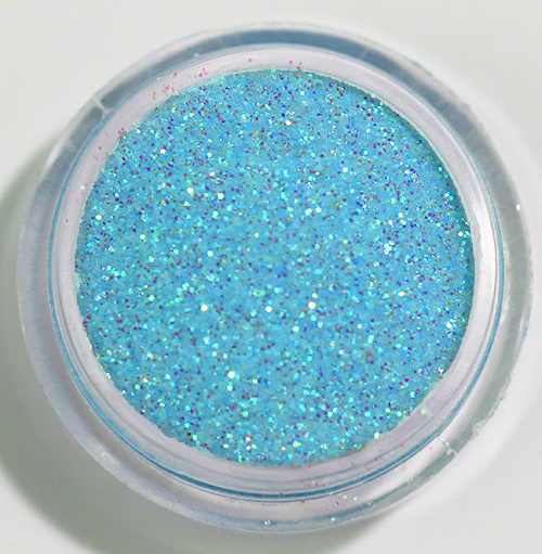 Negleglitter - Finkornet - Turkis - 8ml - Glitter