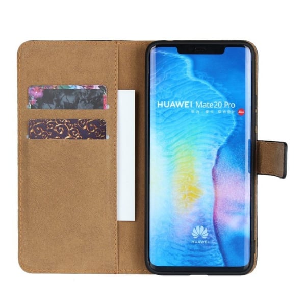 Plånboksfodral Äkta Skinn Huawei Mate 20 Pro