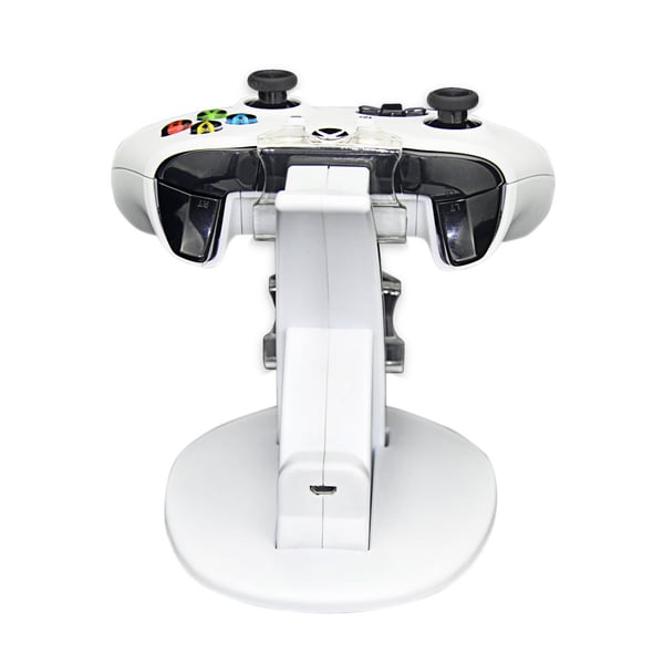 Hvit ladestativ forankringsstasjon for Xbox One S-kontroller