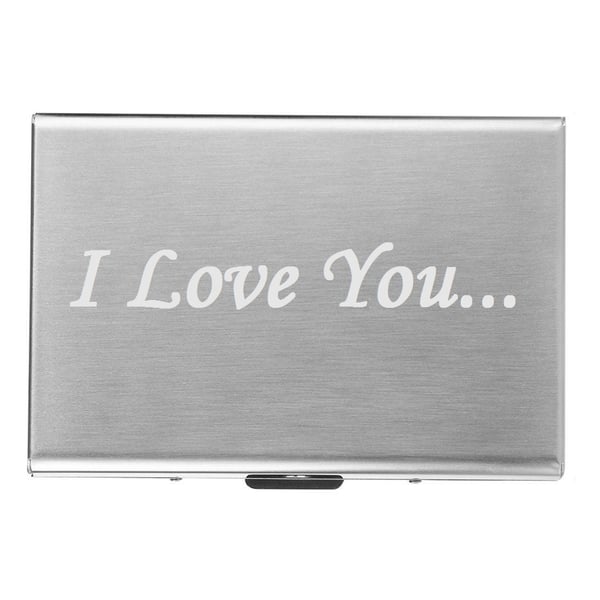 I Love You - Eksklusiv kortholder med gravering
