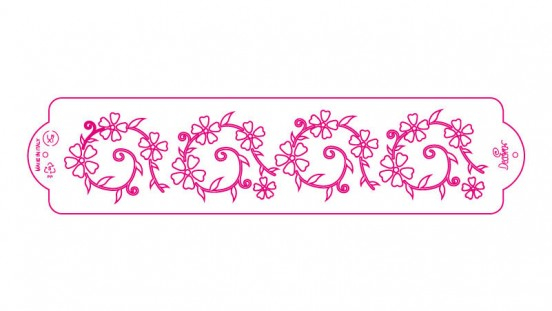 Decora Tårt Stencil 7x30cm olika motiv