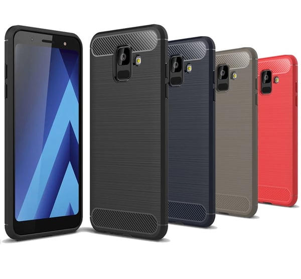 Stöttåligt Armor Carbon TPU-skal Samsung A6+ 2018