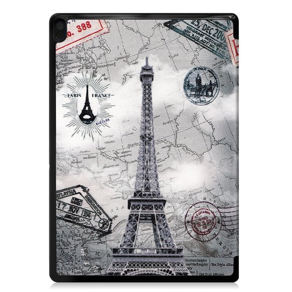 Mønster Tri-fold Stand Cover Lenovo Tab E10 - Eiffeltårnet