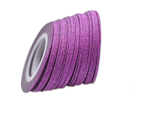 Glitterstribetape, neglebånd