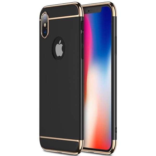 Design skal 3 i 1 guldkant till iPhone XS
