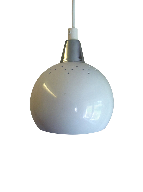 Vindueslampe Klotet Hvid \"Stjerne\". Eklunds Metall