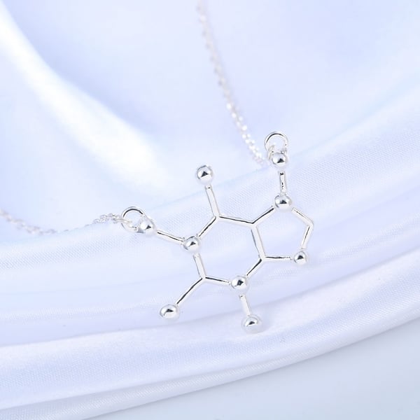 Halsband KOFFEIN Molekyl Kemi Symbol