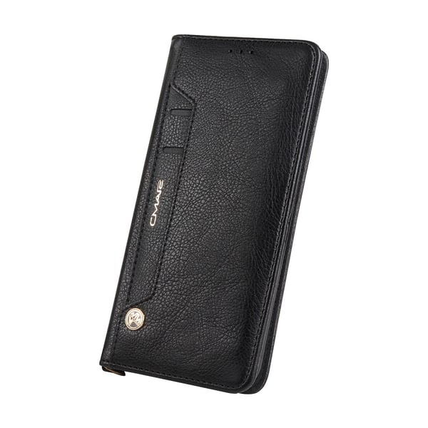 CMAI2 Litchi Lommebok - cover til Samsung Galaxy S8 Plus - Sort