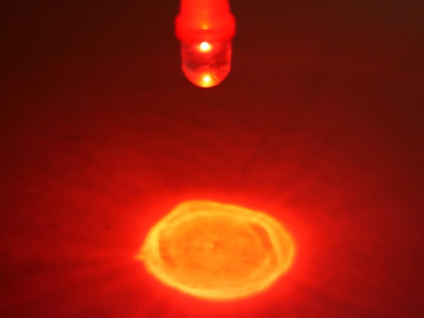 T10 w5w punaiset LED-polttimot yhdellä Flux-sirulla, 12 V DC, 10 kpl.