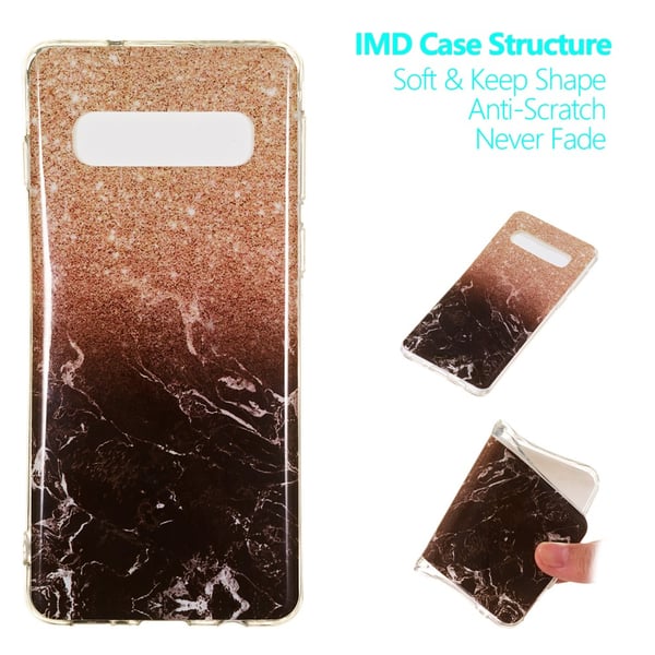 Mønster IMD TPU Blødt Bagcover til Samsung Galaxy S10 - Stil B