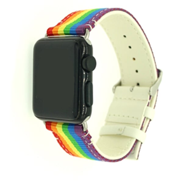 Nylon Sportsurrem til Apple Watch Series 3/2/1 38mm - Pride