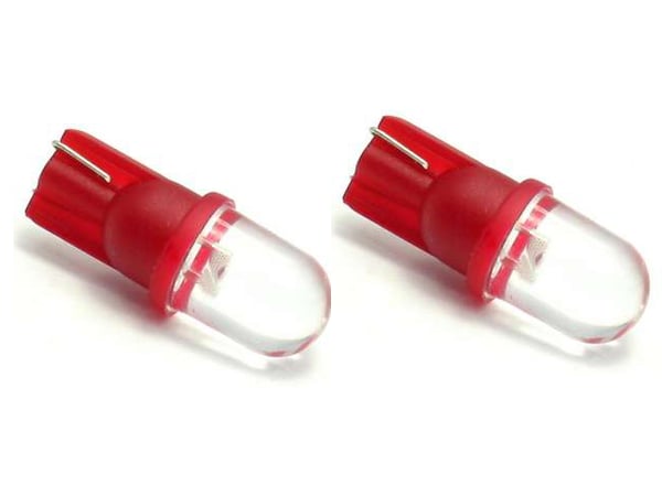 T10 w5w punaiset LED-polttimot yhdellä Flux-sirulla, 12 V DC, 10 kpl.