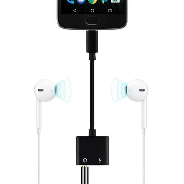 USB-C Adapter / Splitter USB-C & AUX port