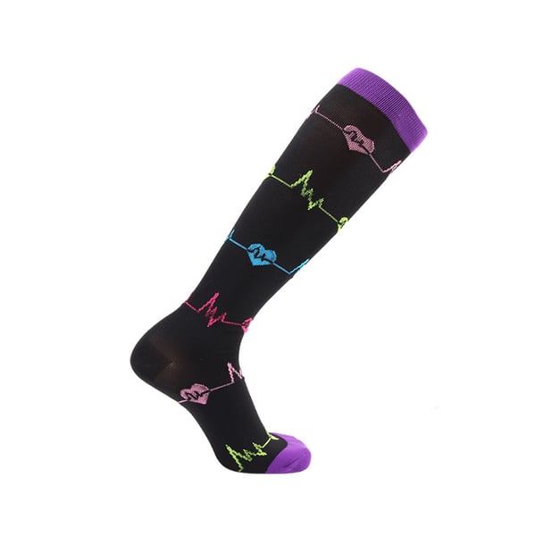 Knehøye Unisex Støttestrømper - Puls - L / XL