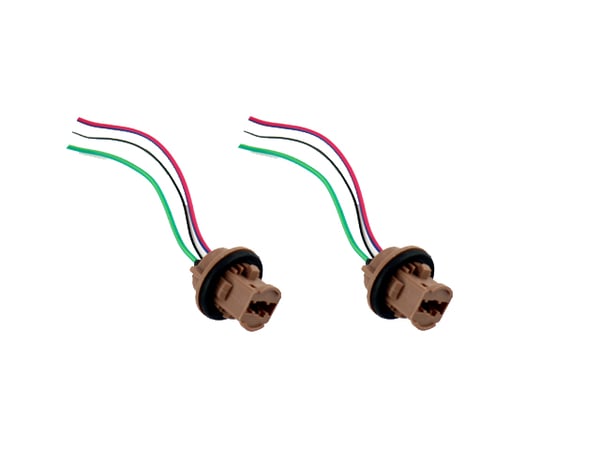 T20 7443 W21/5W xenon/LED/halogeenikanta/liitin, 2 kpl