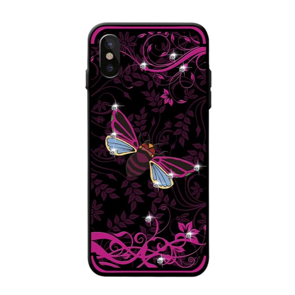 NXE iPhone X TPU - deksel - Rose Bee