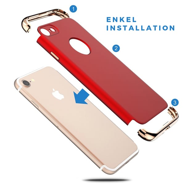 Design skal 3 i 1 guldkant till iPhone 7
