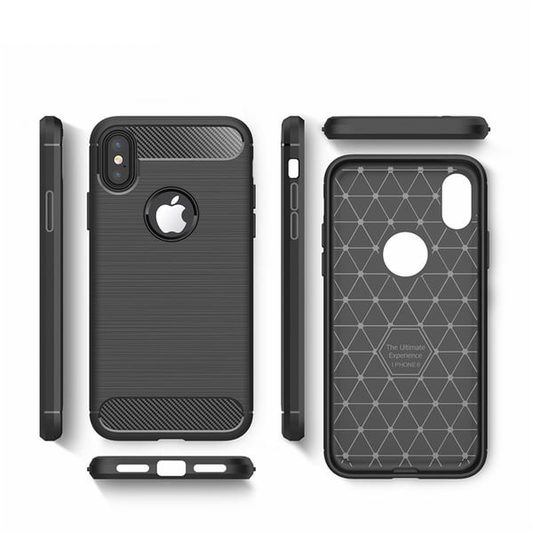 SKALO iPhone XS Max Armor Carbon Stødsikker TPU-cover