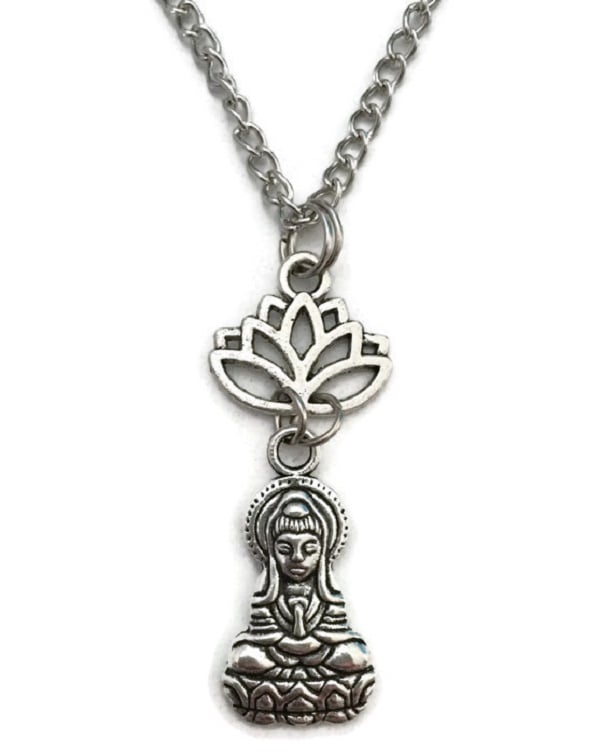 Halsband Buddha Lotusblomma Yoga Zen Buddhism