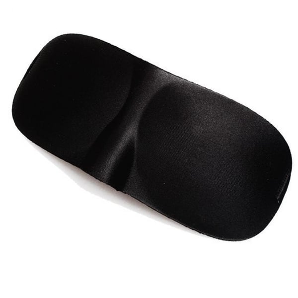 Sovemaske 3D skum luksus behagelig svart