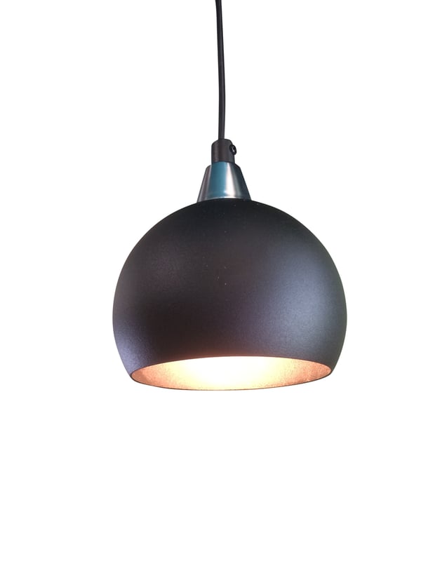 Vindueslampe Klotet Sort Perforeret. Eklunds Metall
