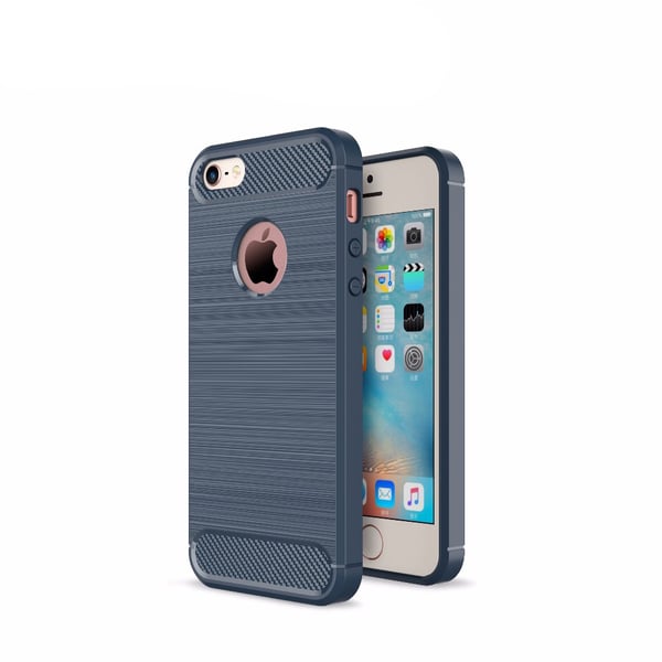 SKALO iPhone 5/5S/SE(1:a gen) Armor Carbon Stöttåligt TPU-skal