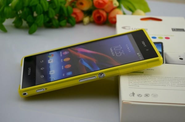 Sony Xperia Z1 L39h Skydd Skal Case Gul