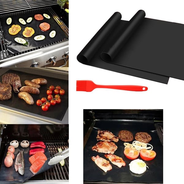 Grillmatte 6stk Non - stick 33x40cm Matter for Kull - og Elektriske Griller
