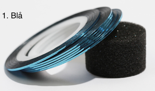 Stripetape, negletape, neglepynt 20 farger