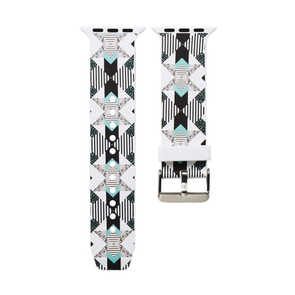 Silikon klokkerem til Apple Watch 4 40mm, 3/2/1 38mm - Vertikal stripe