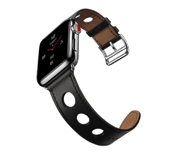 Aitoa nahkaa oleva rannekoru Apple Watch 42mm:lle