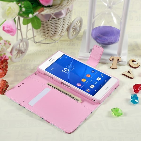 Sony Xperia Z3 Eiffeltårnet & Blomster Lommebok - cover
