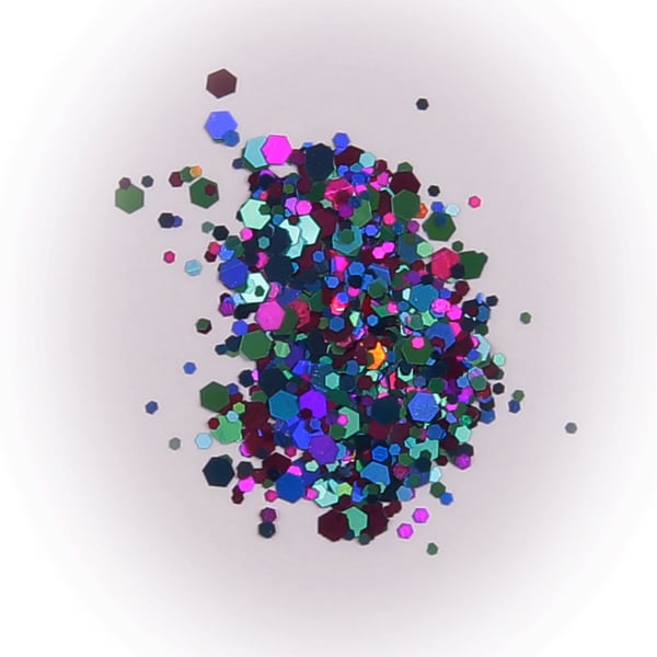 Negleglitter - Mix - Discokugle - 8ml - Glitter