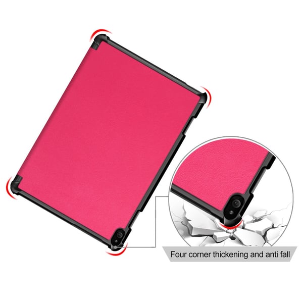 Tredobbelt standcover til Lenovo Tab P10 - Rose